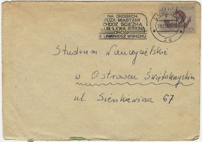 1963 [KO63 320] Na drogach poza miastami chodź lewą